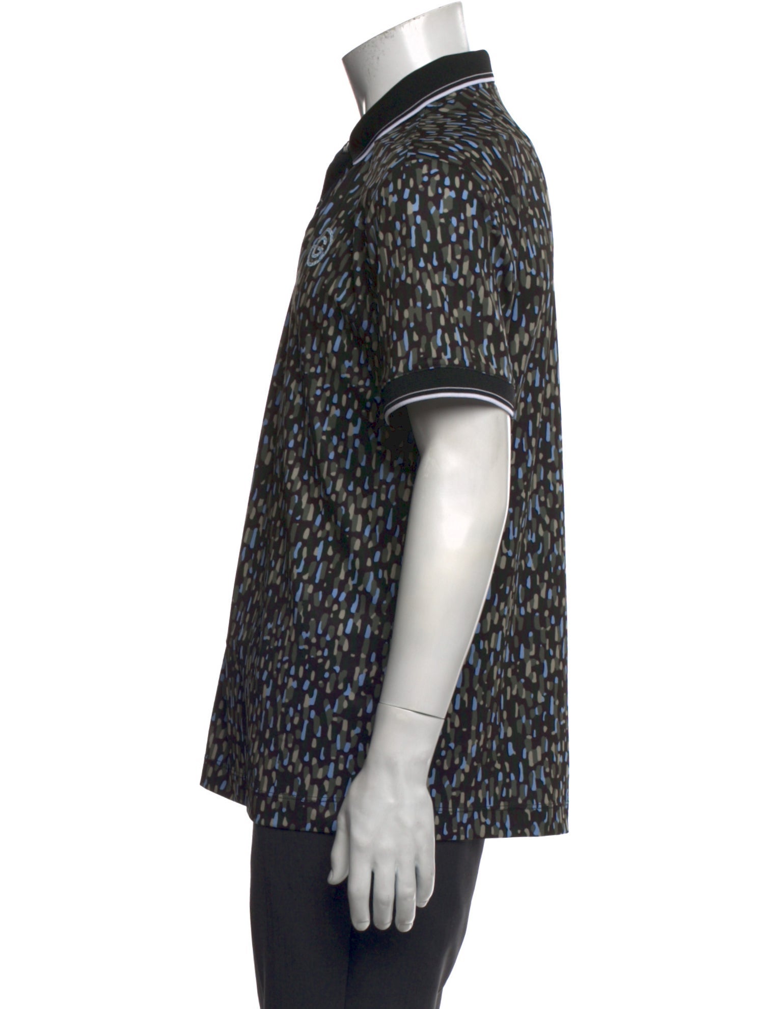 Galvin Green Printed Collar Polo Shirt