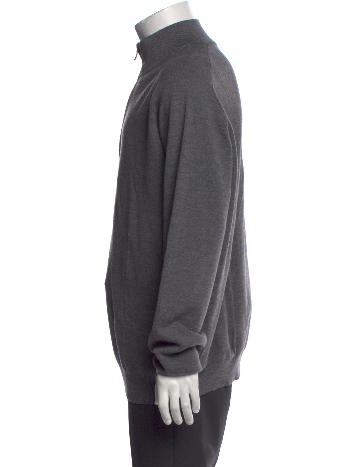 Galvin Green Mock Neck Long Sleeve Sweatshirt