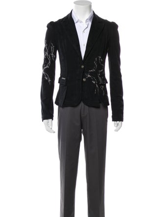 Galliano Printed Evening Jacket
