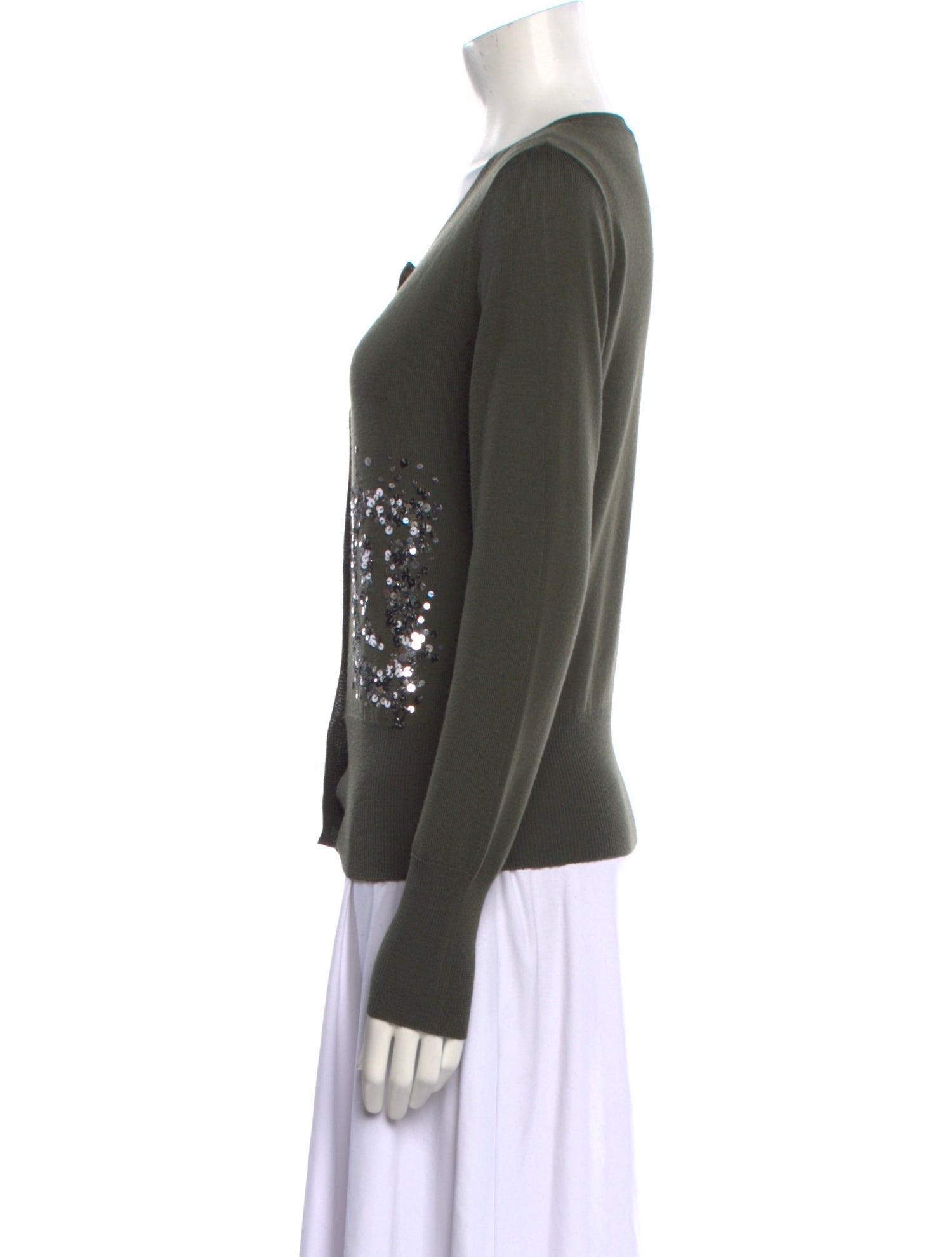 Galliano Wool Scoop Neck Sweater