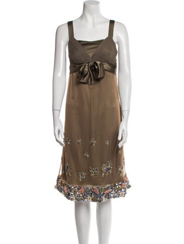 Galliano Dresses Vintage Midi Length Dress Us8, It44 | M