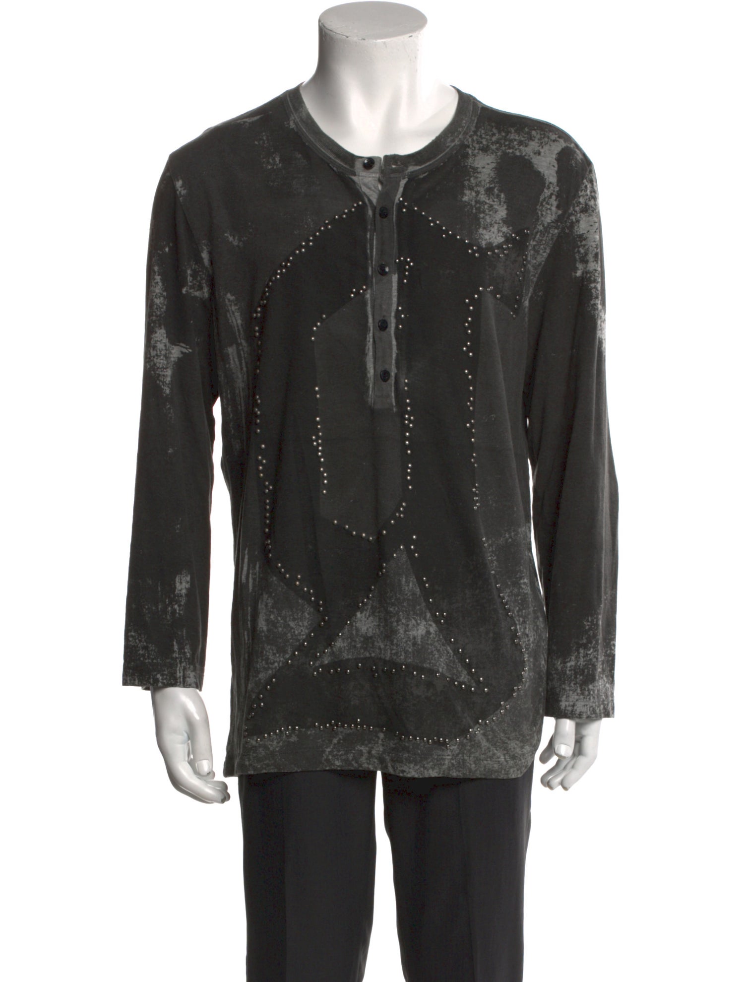 Galliano Crew Neck Long Sleeve T-Shirt