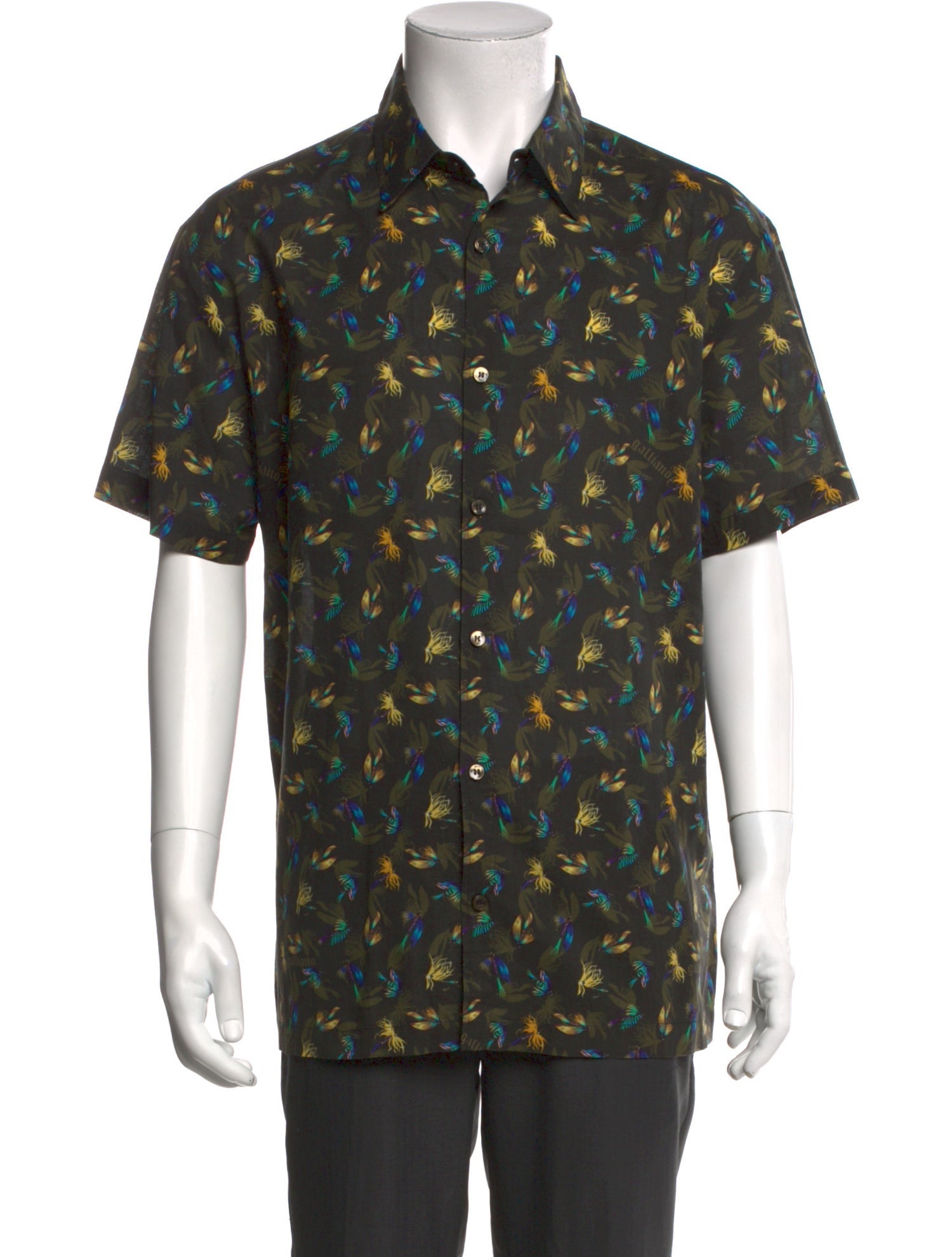 Galliano Printed Short Sleeve Shirt