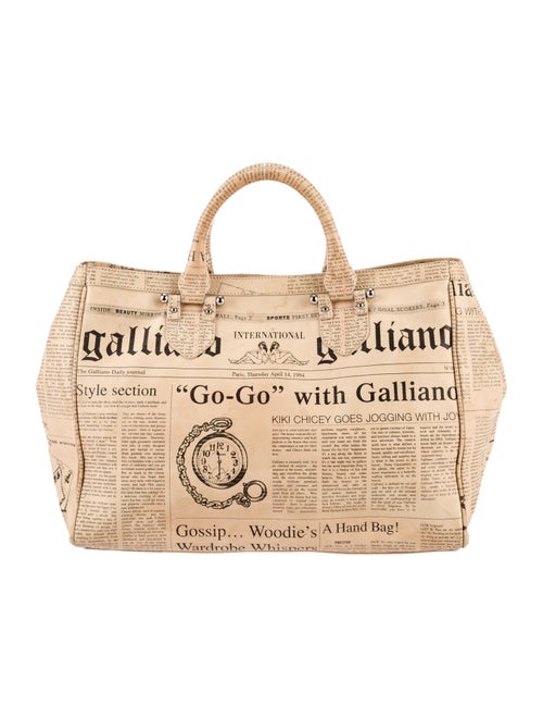Galliano Leather Tote
