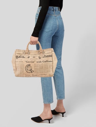 Galliano Leather Tote