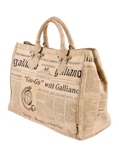 Galliano Leather Tote