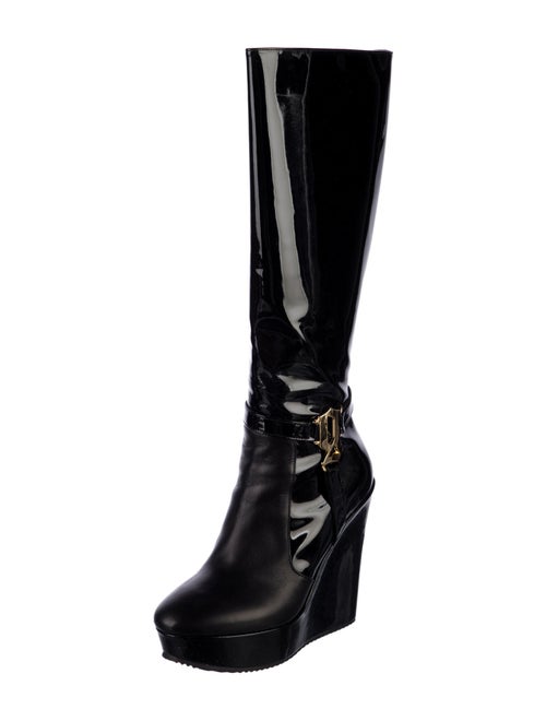 Galliano Patent Leather Rain Boots