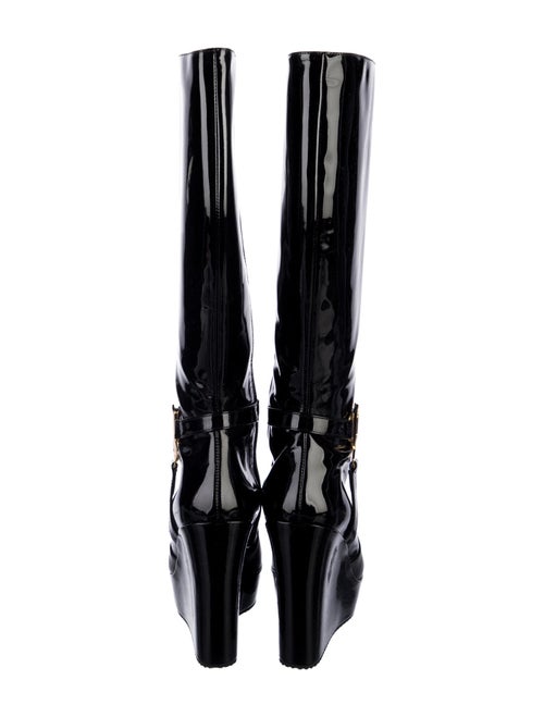 Galliano Patent Leather Rain Boots