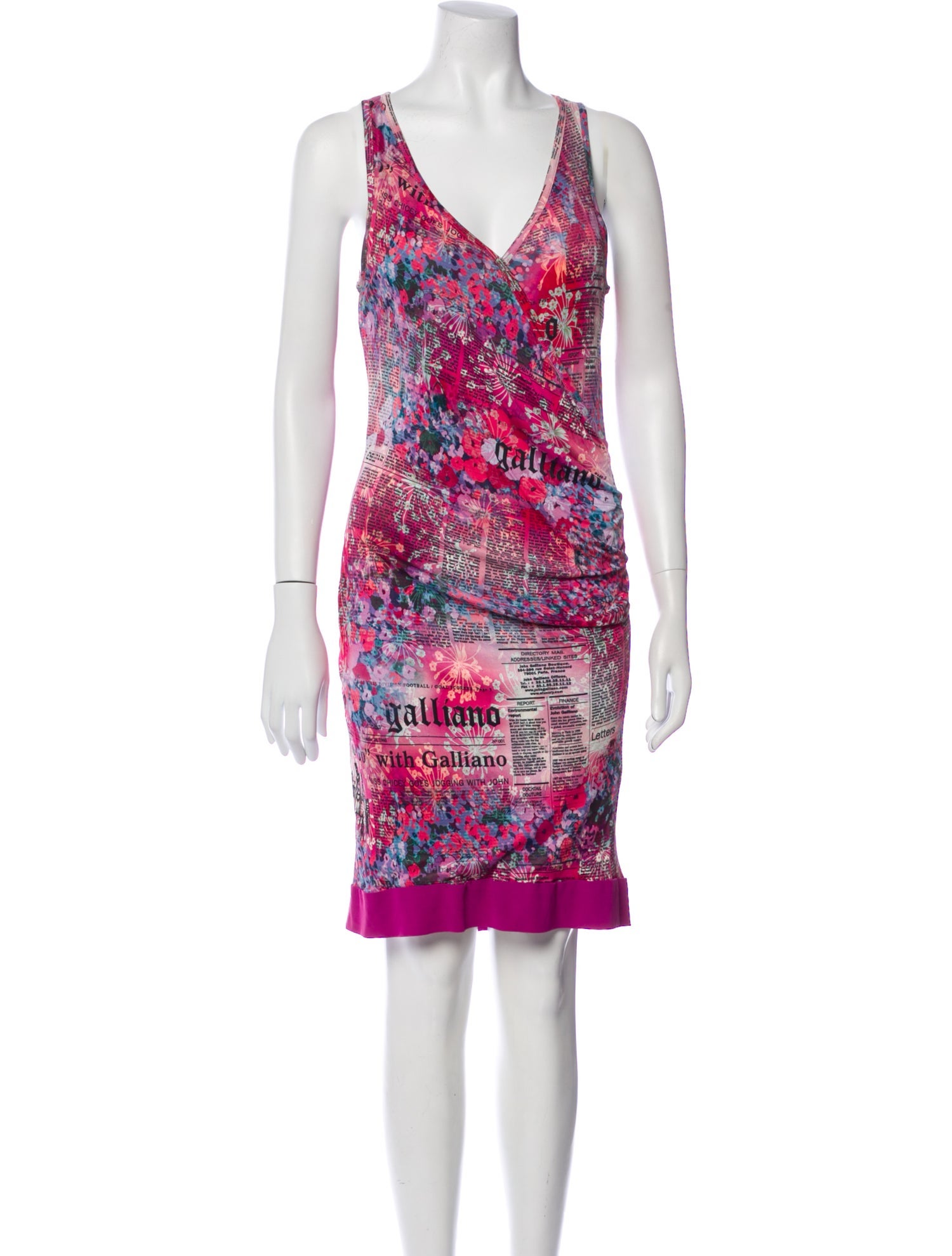 Galliano Vintage Knee-Length Dress