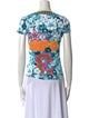 Galliano Printed Scoop Neck T-Shirt