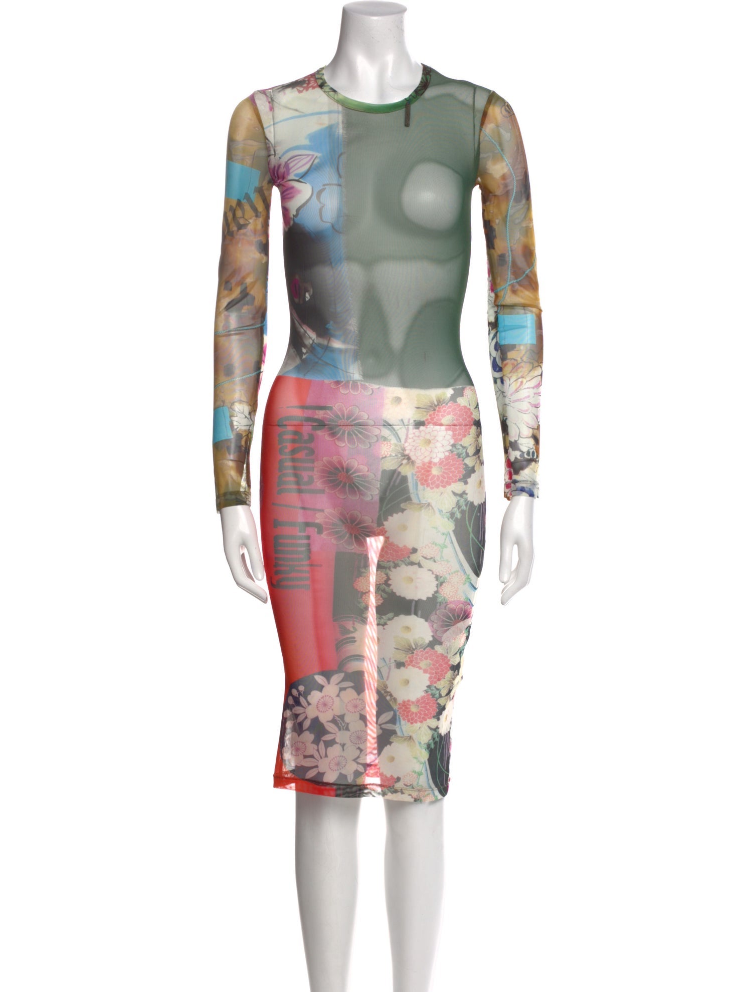 Galliano Vintage Knee-Length Dress