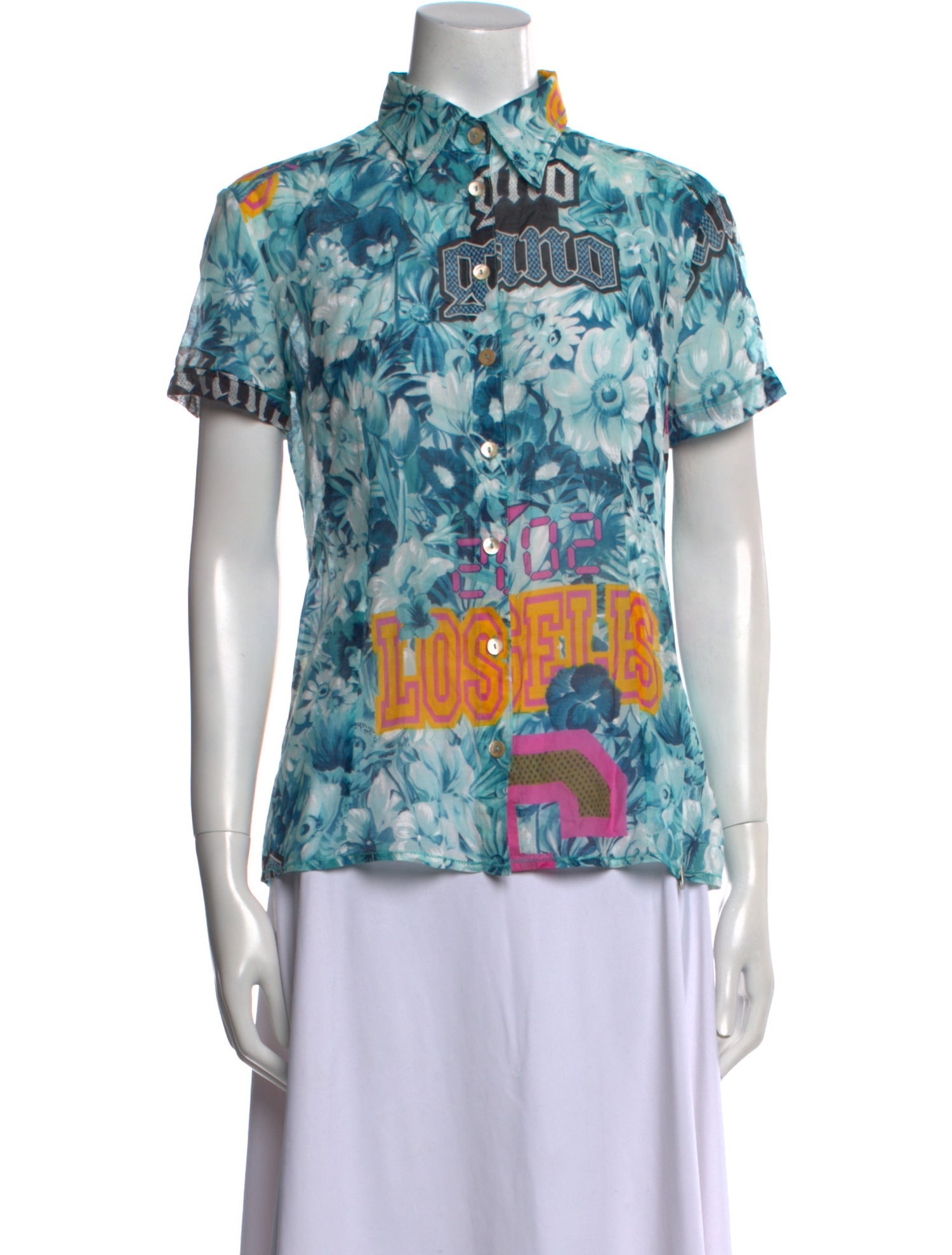 Galliano Vintage 2007 Button-Up Top