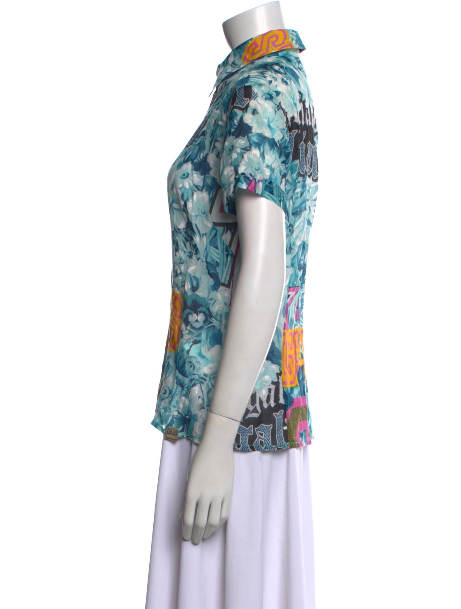 Galliano Vintage 2007 Button-Up Top