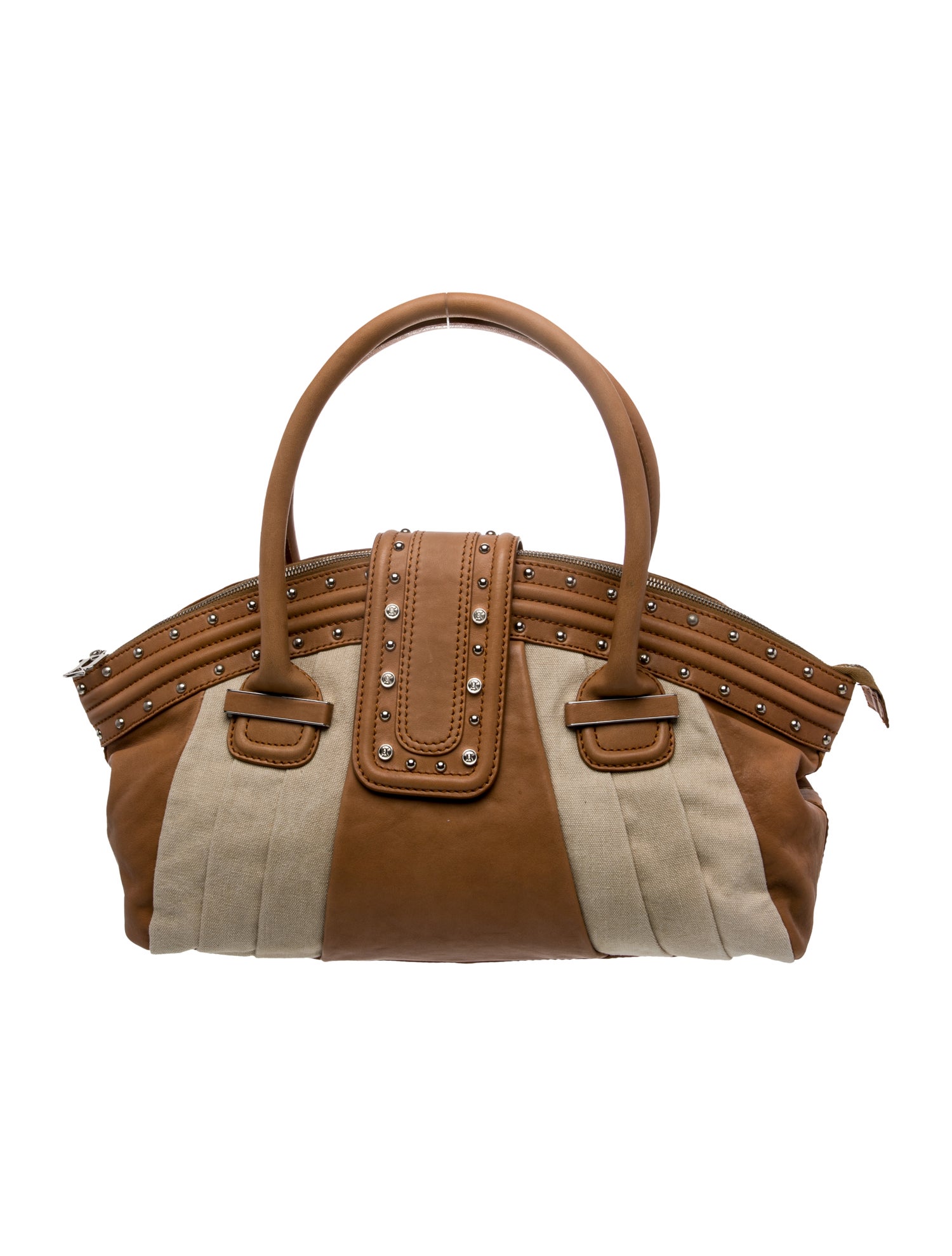 Galliano Canvas Top Handle Bag