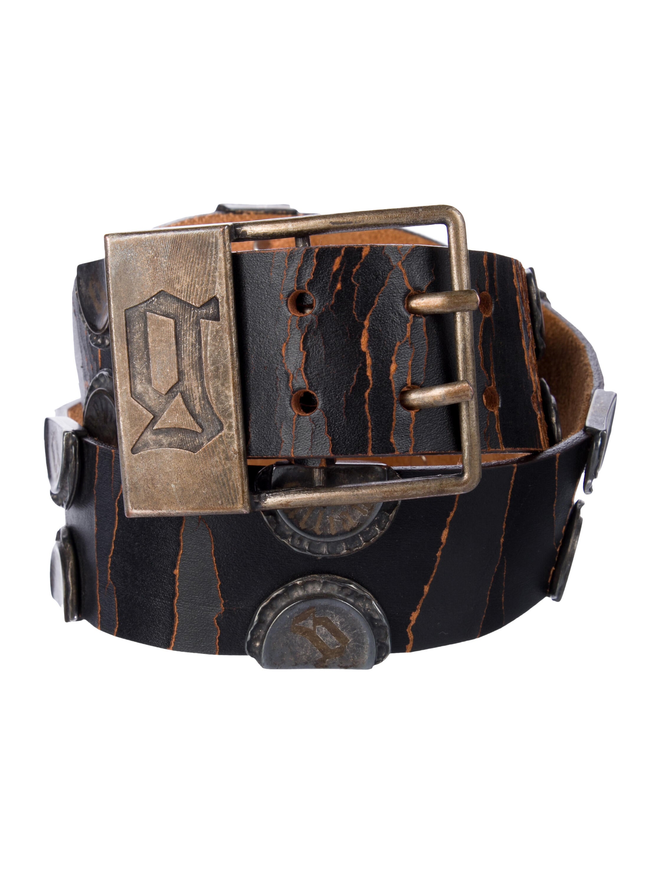 Galliano Wide Leather Belt