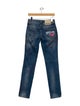 Galliano Mid-Rise Straight Leg Jeans