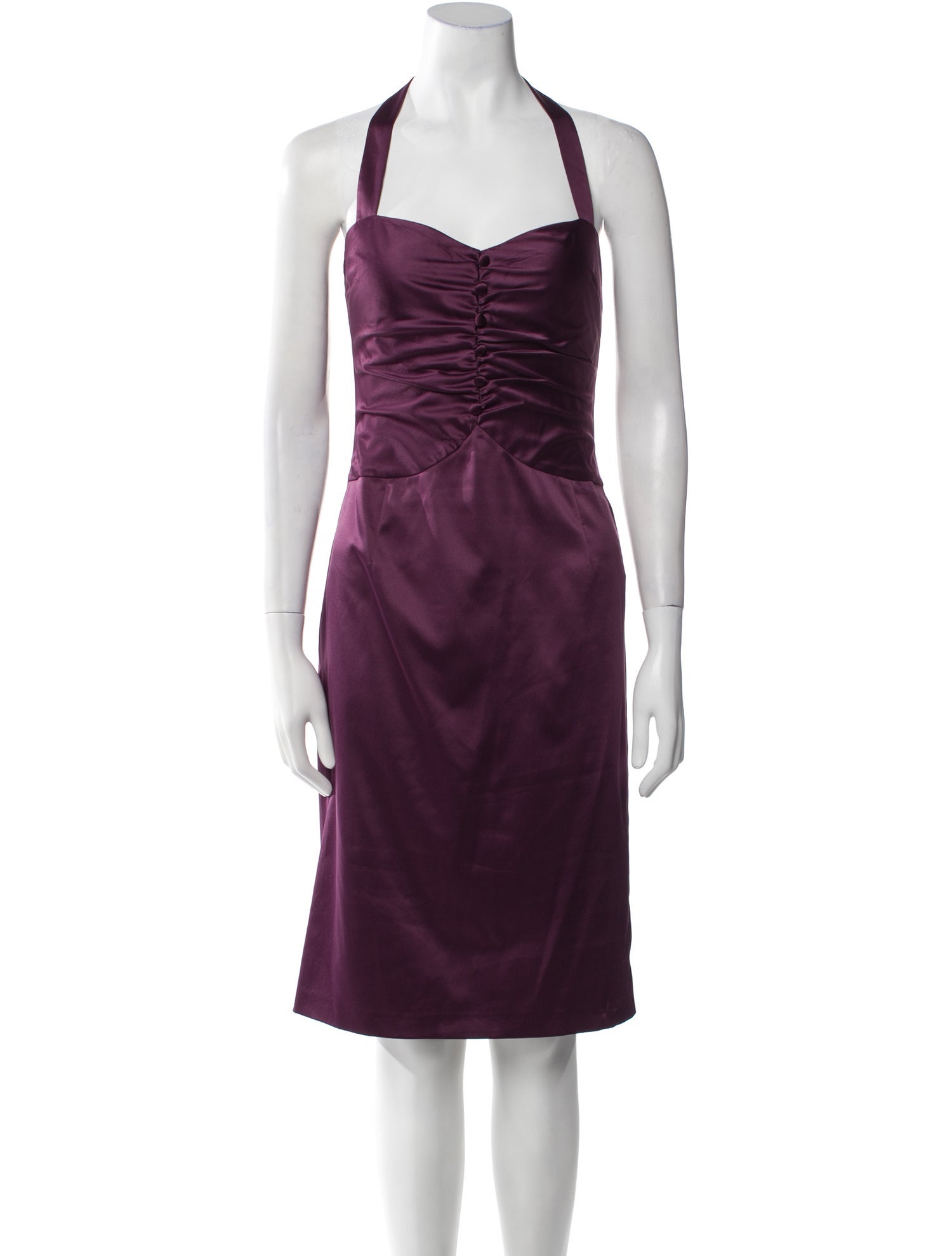 Galliano Halterneck Midi Length Dress