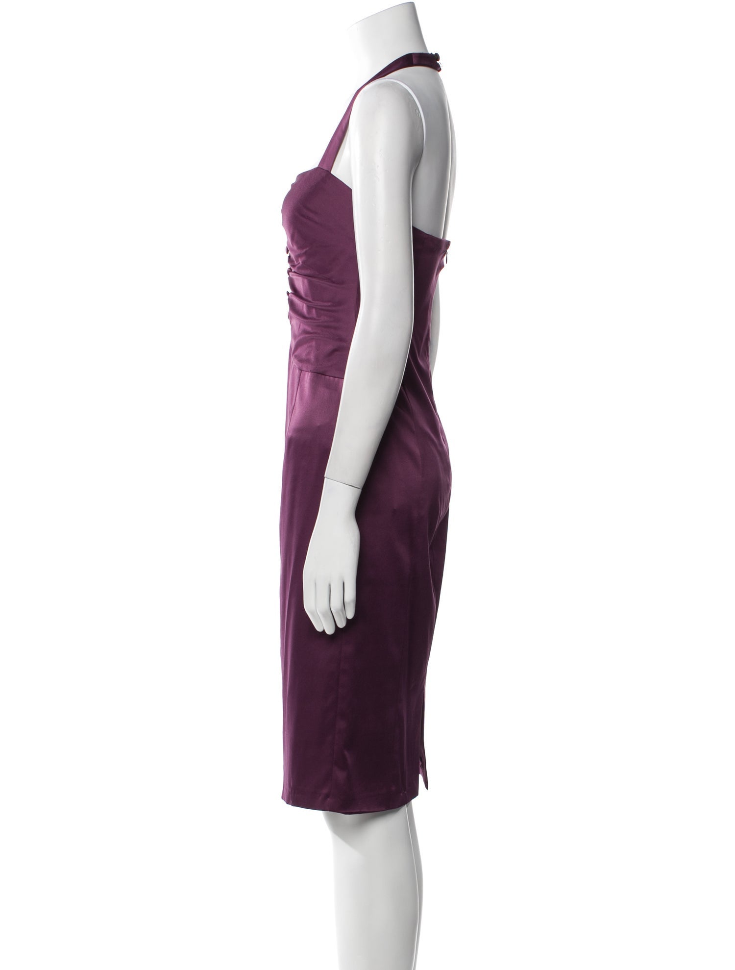 Galliano Halterneck Midi Length Dress