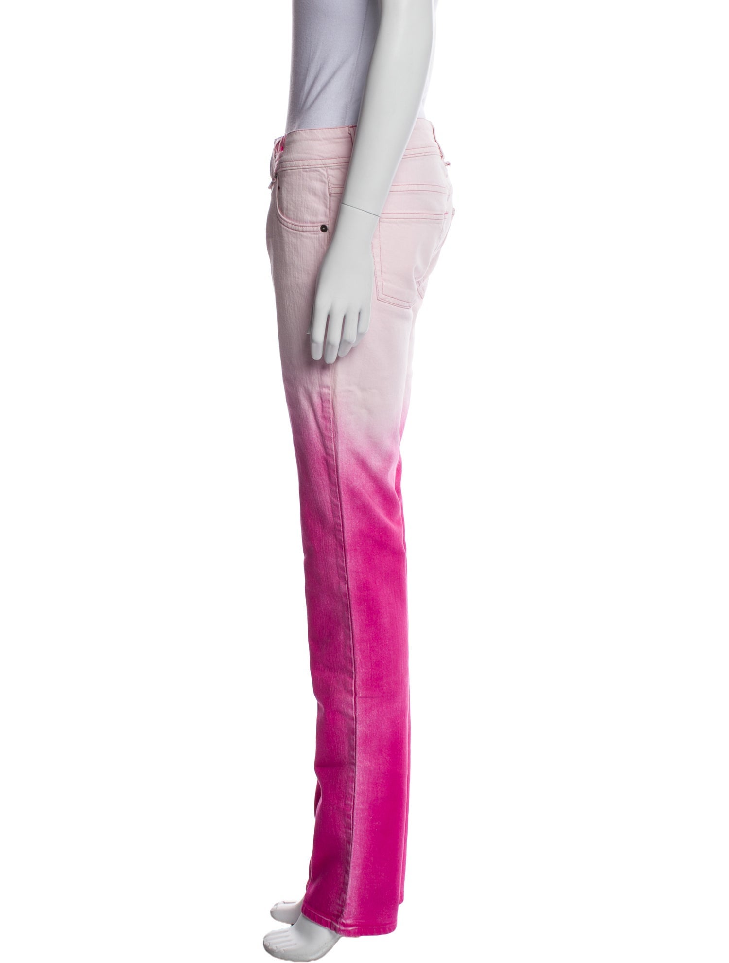 Galliano Low-Rise Straight Leg Jeans