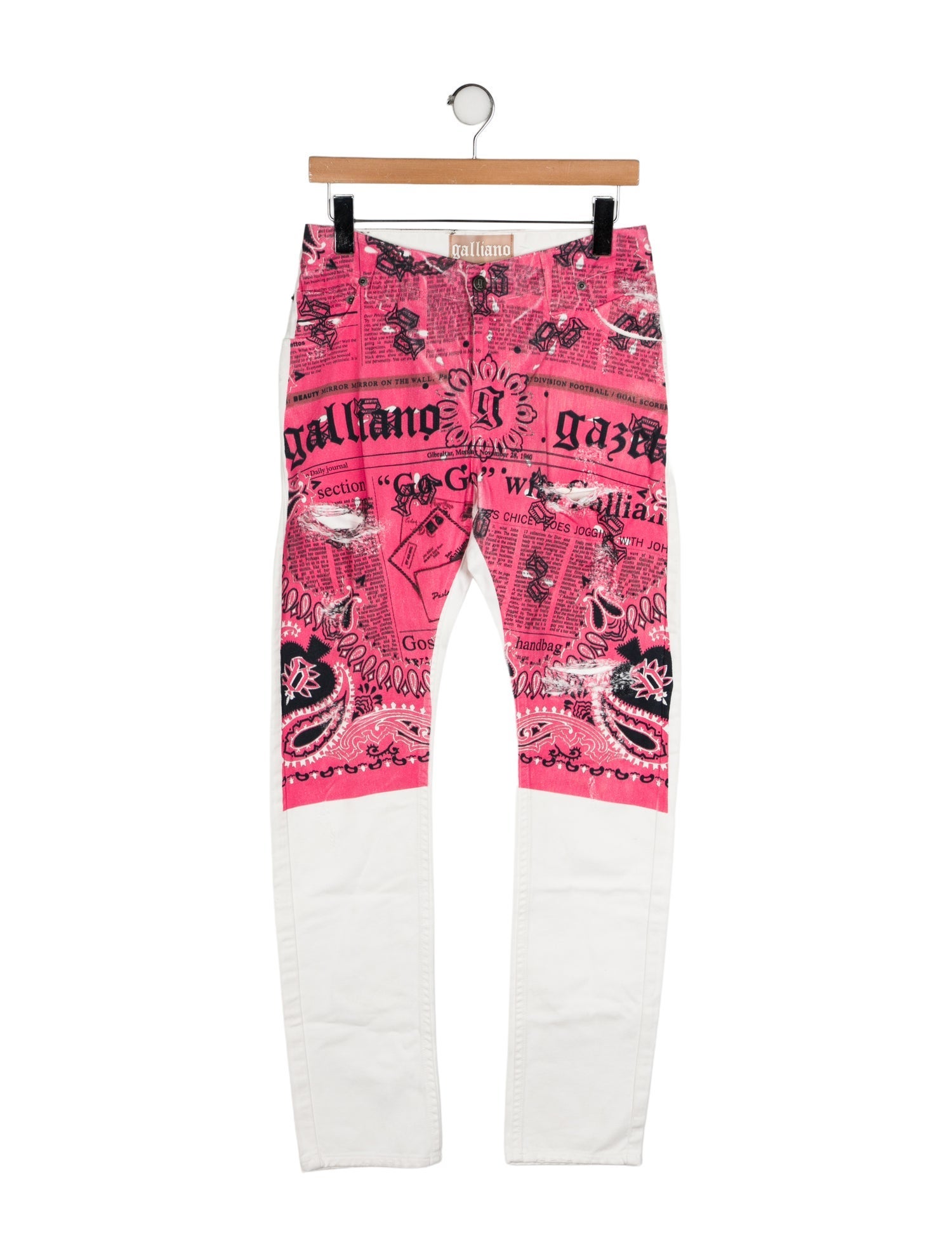 Galliano 2012 Straight Leg Jeans