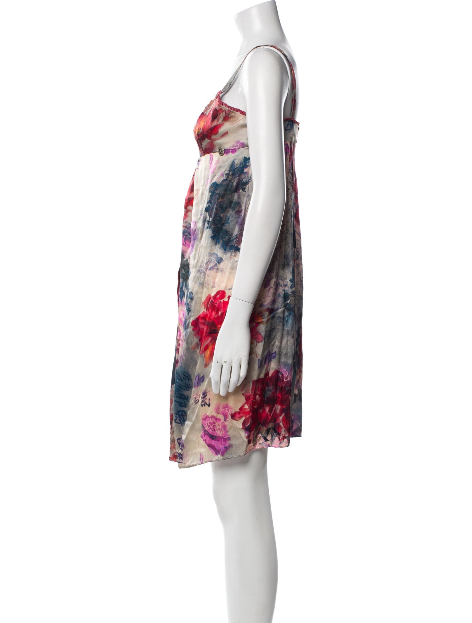 Galliano Silk Knee-Length Dress