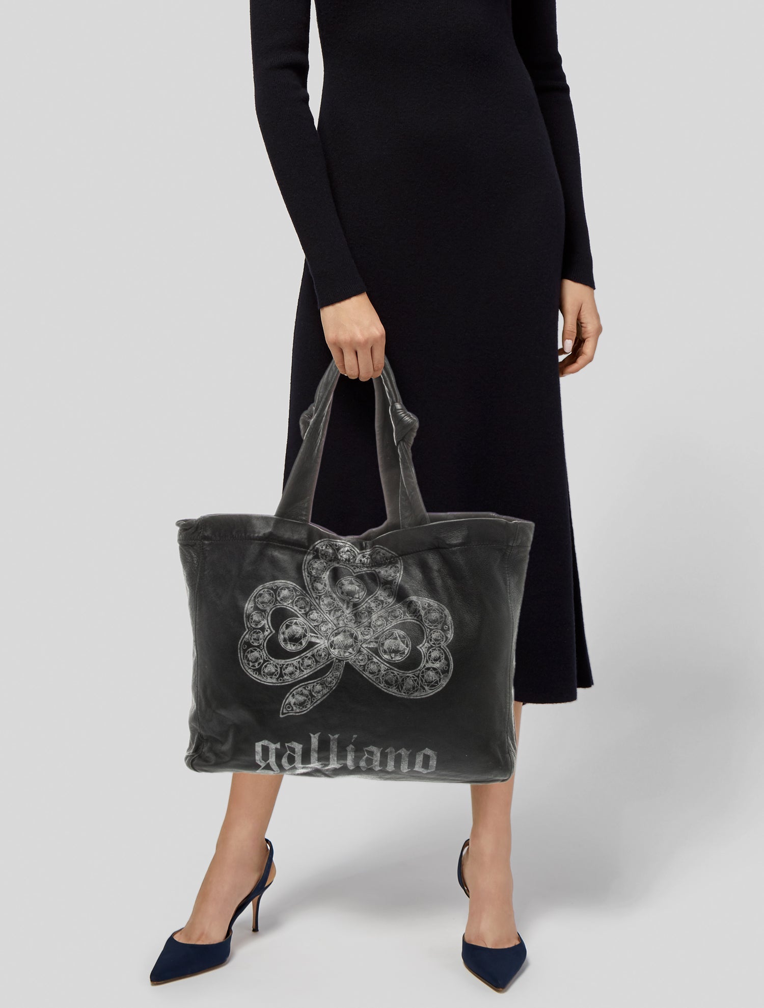 Galliano Leather Tote