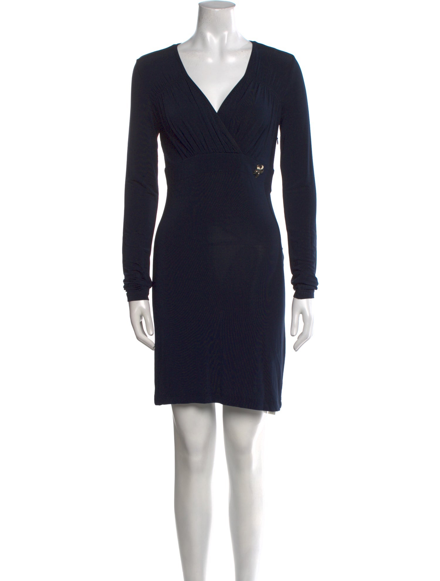 Galliano V-Neck Mini Dress