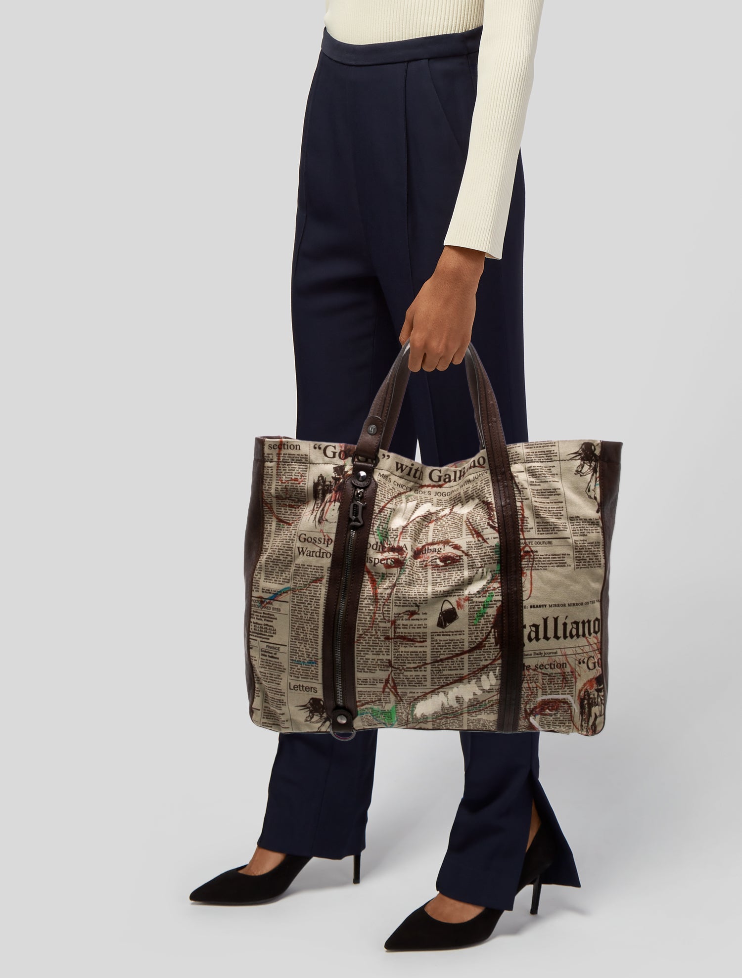 Galliano Canvas Tote