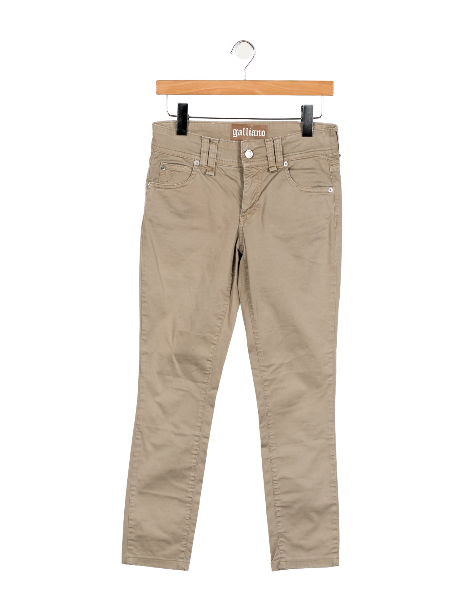 Galliano Mid-Rise Straight Leg Jeans