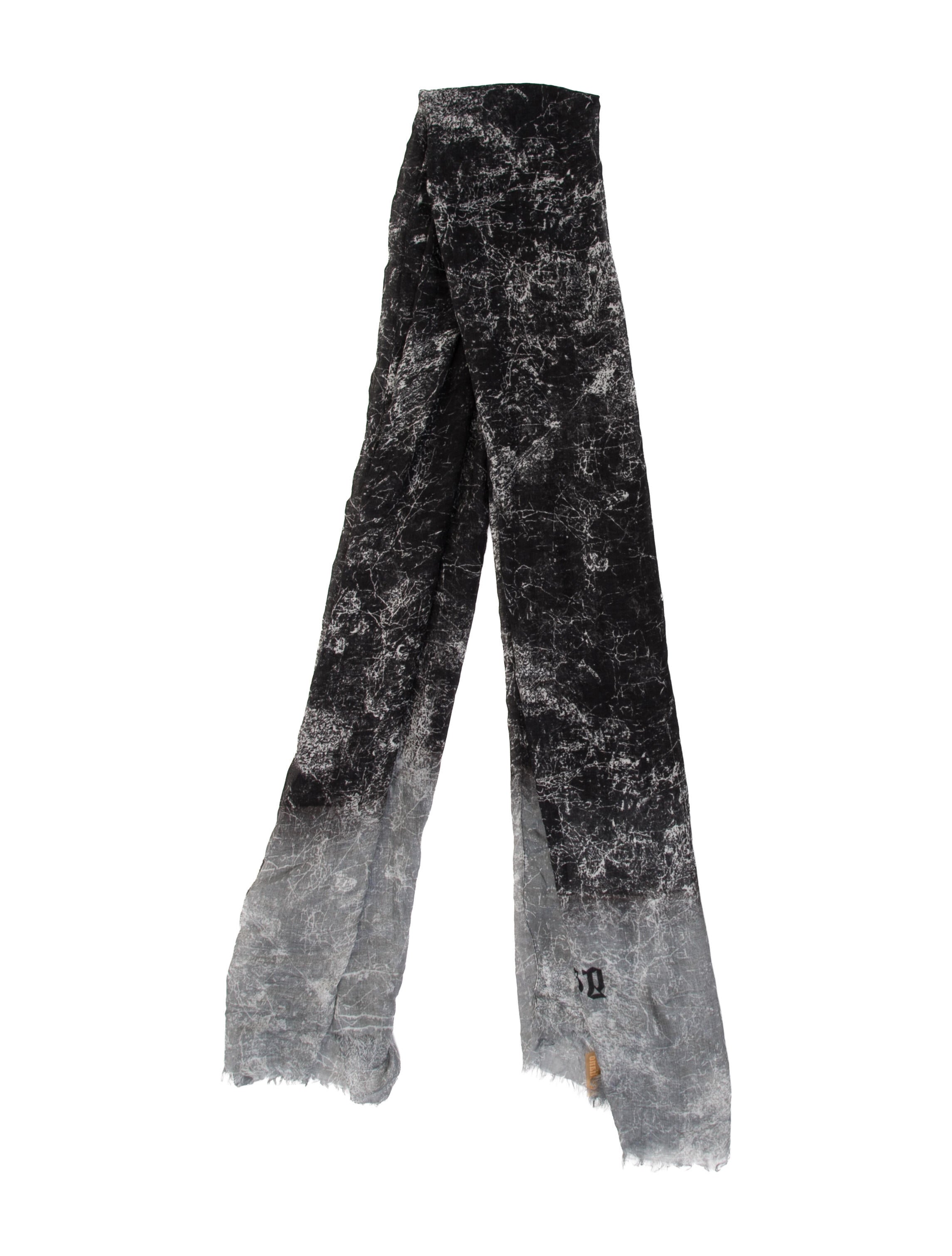 Galliano Floral Print Scarf