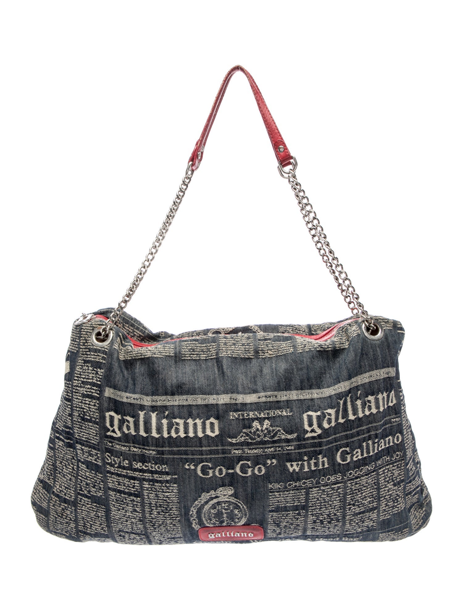 Galliano Denim Shoulder Bag