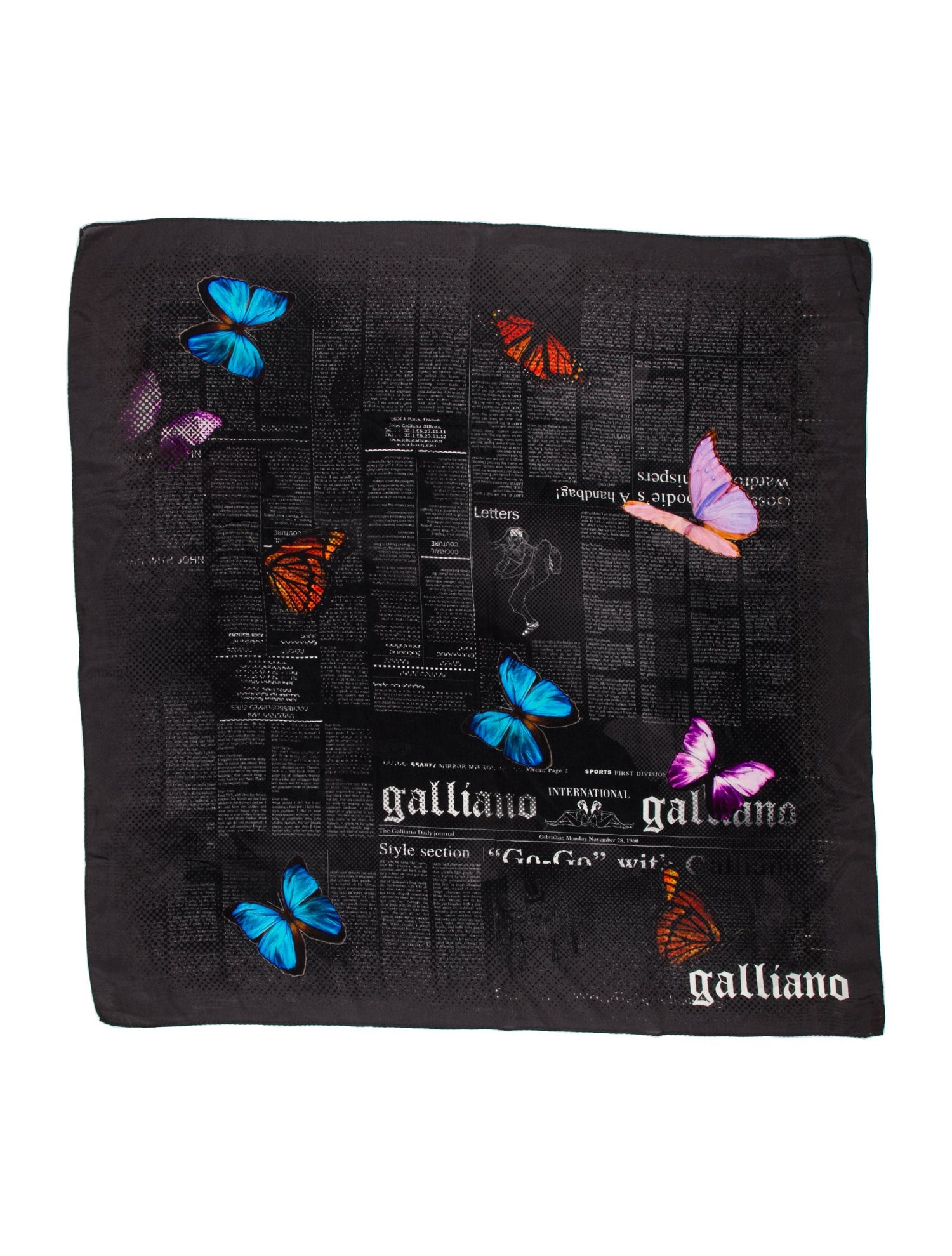 Galliano Silk Printed Scarf