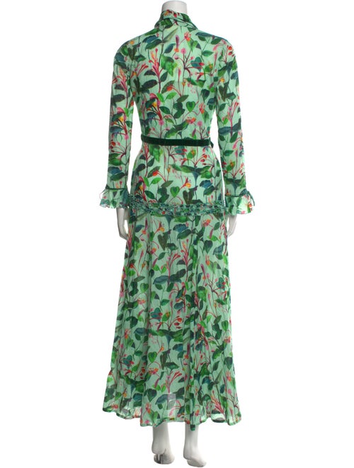 GALANTHYA Floral Print Long Dress