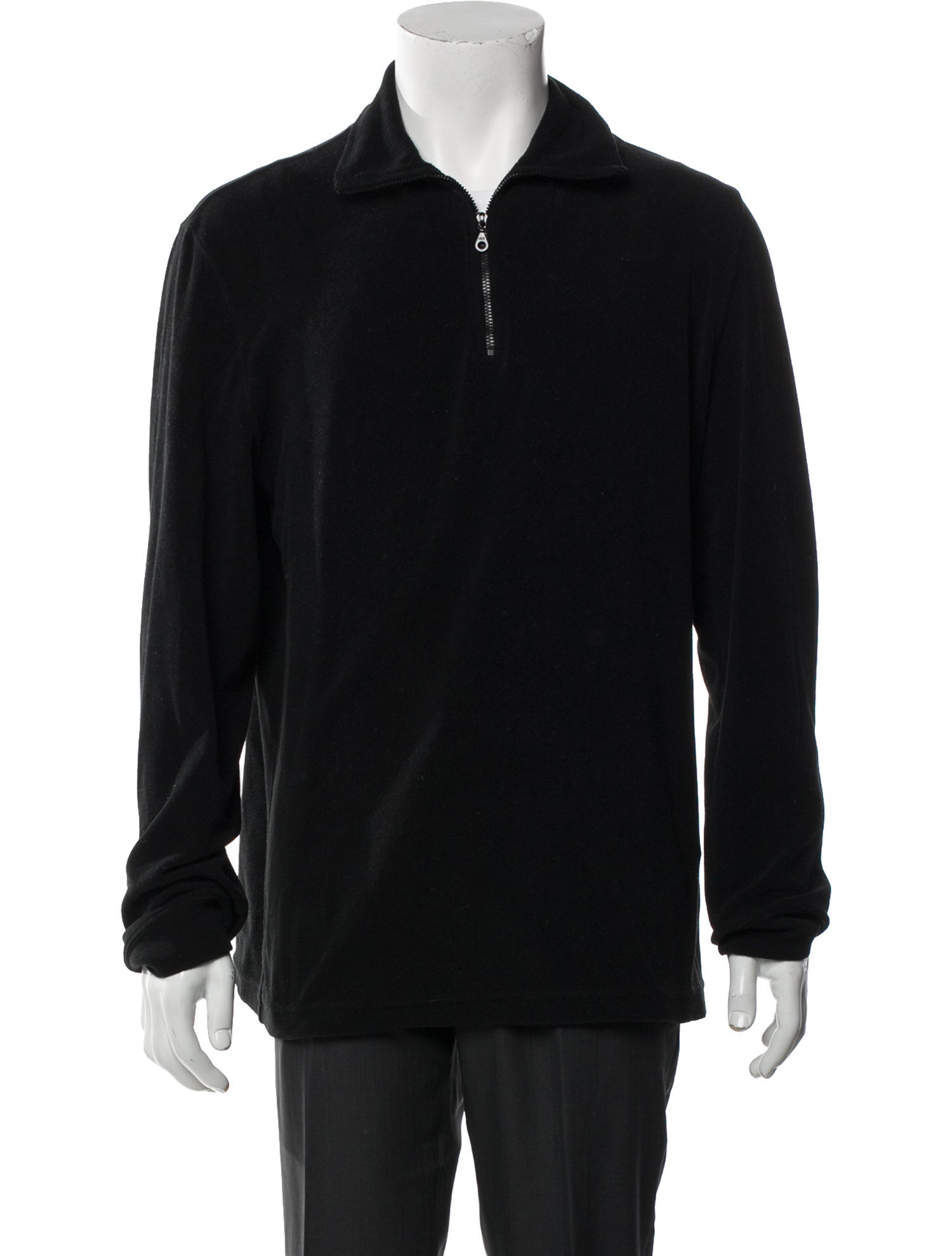 Giorgio Armani Neve Vintage Collar Polo Sweater