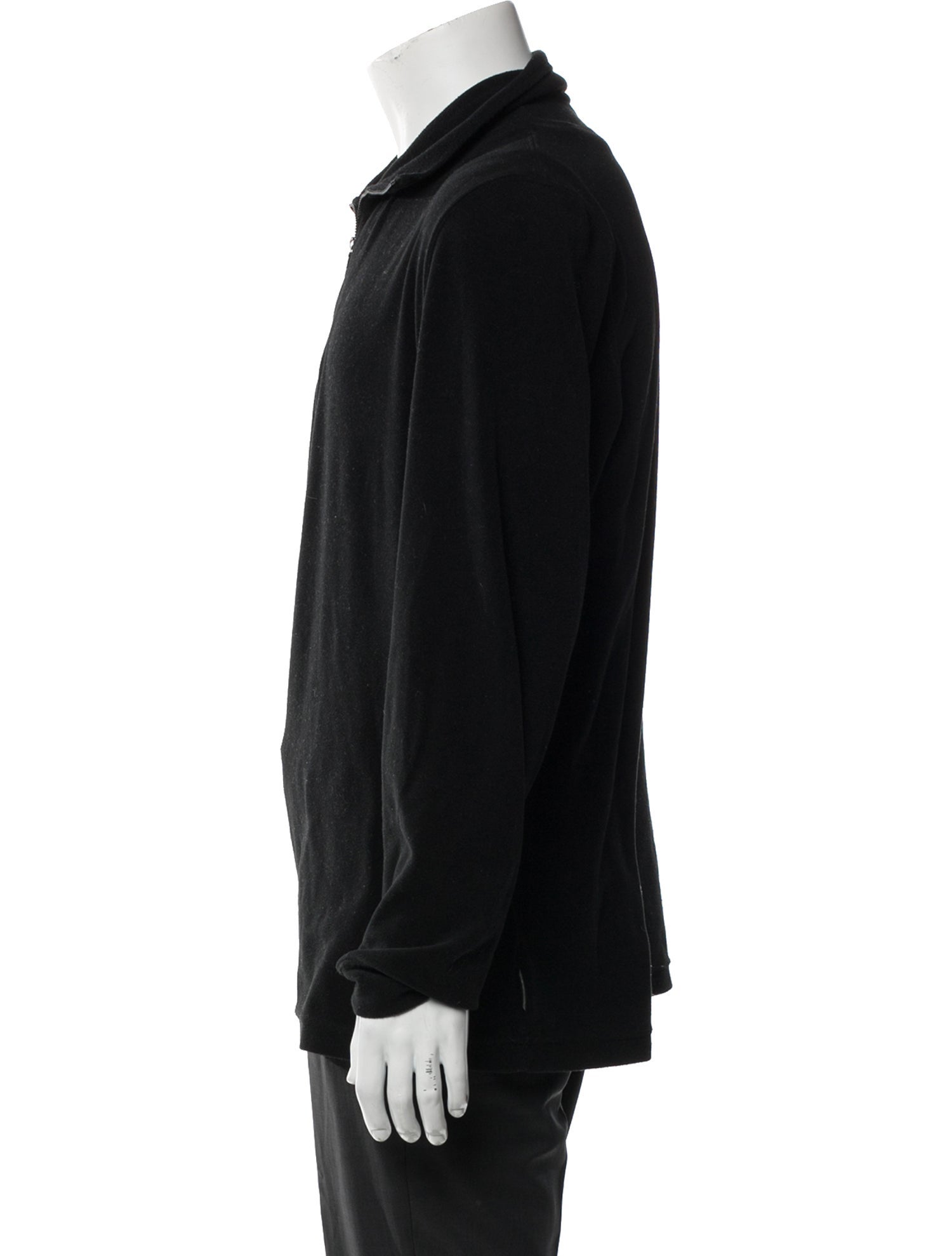 Giorgio Armani Neve Vintage Collar Polo Sweater