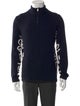 Giorgio Armani Neve Virgin Wool Graphic Print Polo Sweater