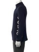 Giorgio Armani Neve Virgin Wool Graphic Print Polo Sweater