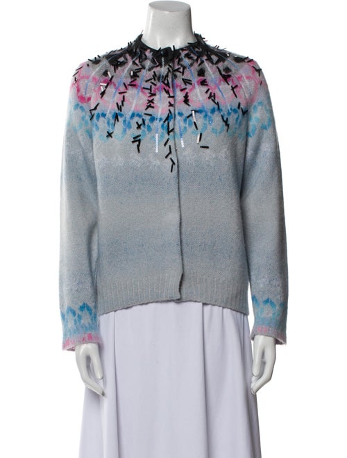 Giorgio Armani Neve Printed Crew Neck Sweater