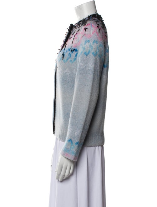 Giorgio Armani Neve Printed Crew Neck Sweater