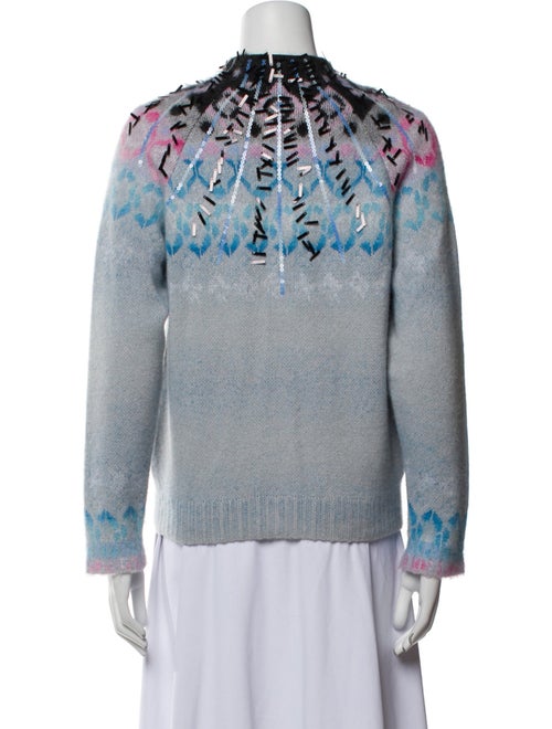 Giorgio Armani Neve Printed Crew Neck Sweater
