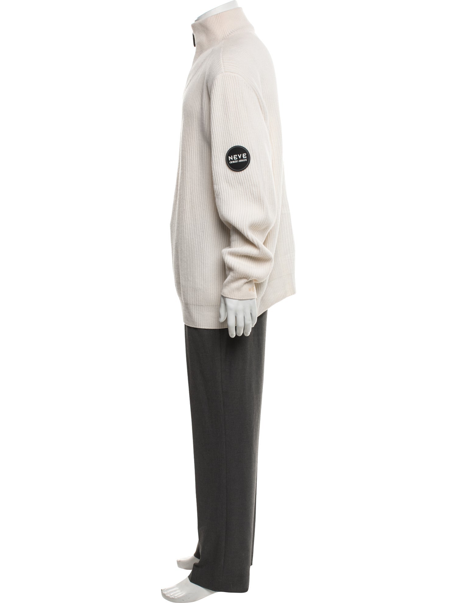 Giorgio Armani Neve Mock Neck Long Sleeve Pullover