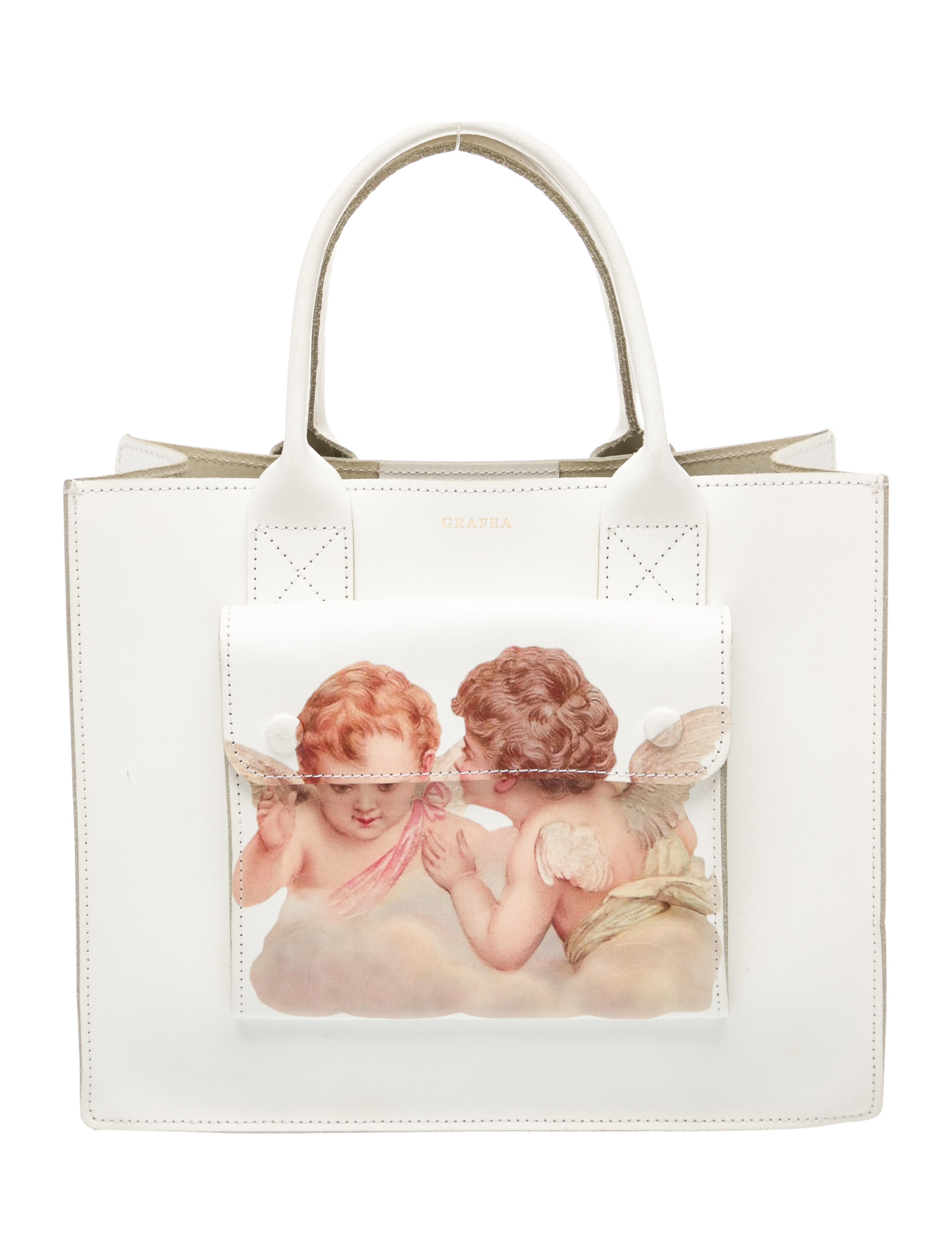 Grafea Leather Top Handle Bag