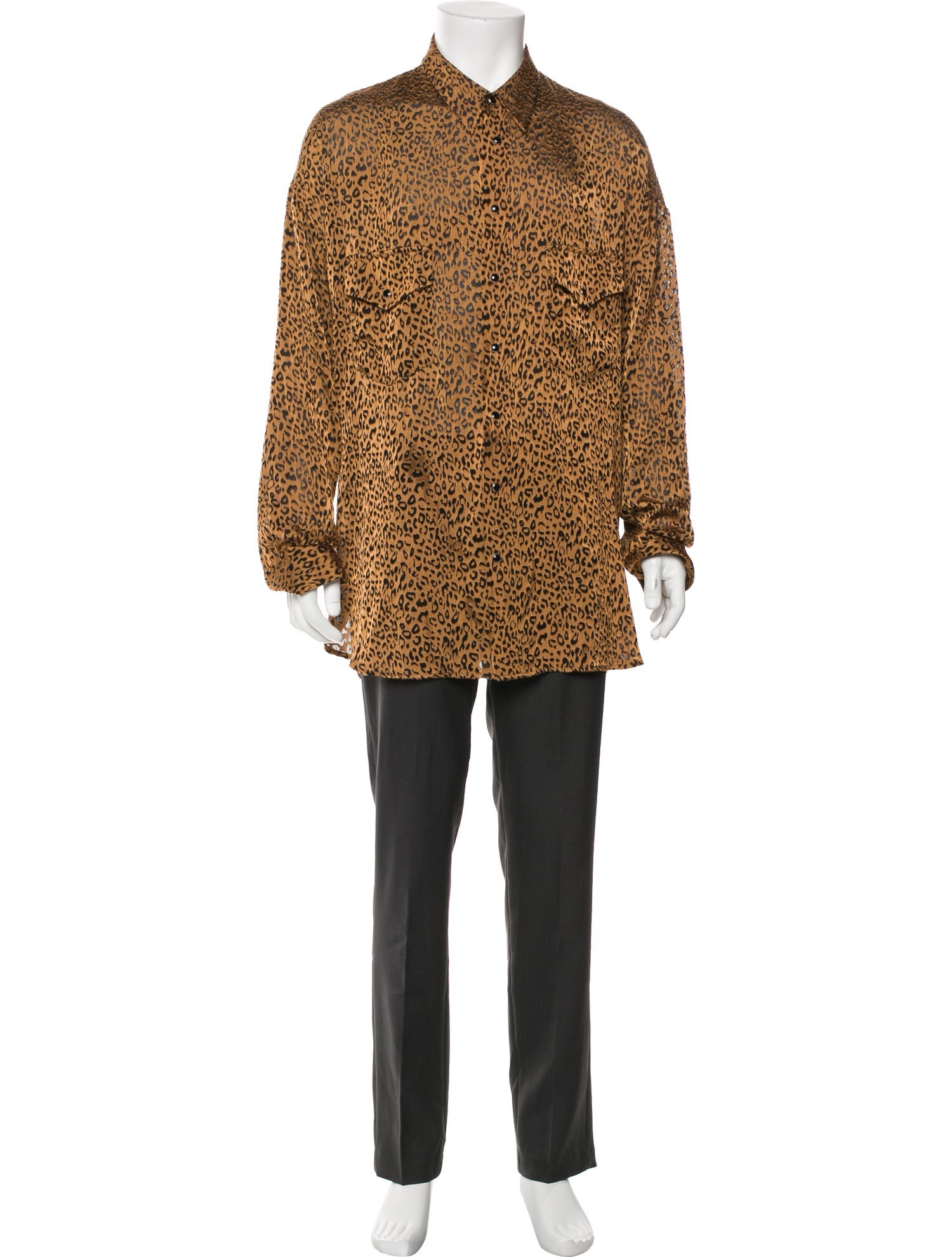 Garçons Infidèles Animal Print Long Sleeve Shirt