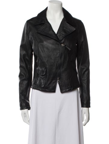 Garrett Jackets Leather Biker Jacket M