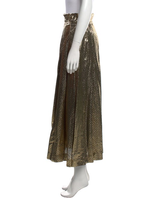 Gloria Sachs Pleated Accents Midi Length Skirt