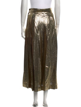 Gloria Sachs Pleated Accents Midi Length Skirt