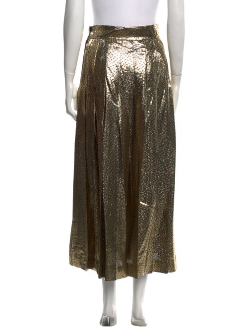 Gloria Sachs Pleated Accents Midi Length Skirt