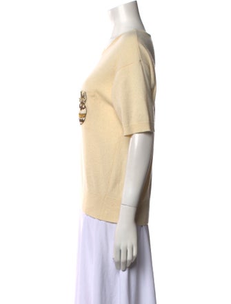 Gloria Sachs Cashmere Graphic Print Sweater