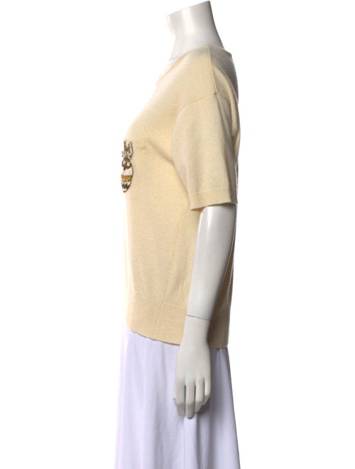 Gloria Sachs Cashmere Graphic Print Sweater