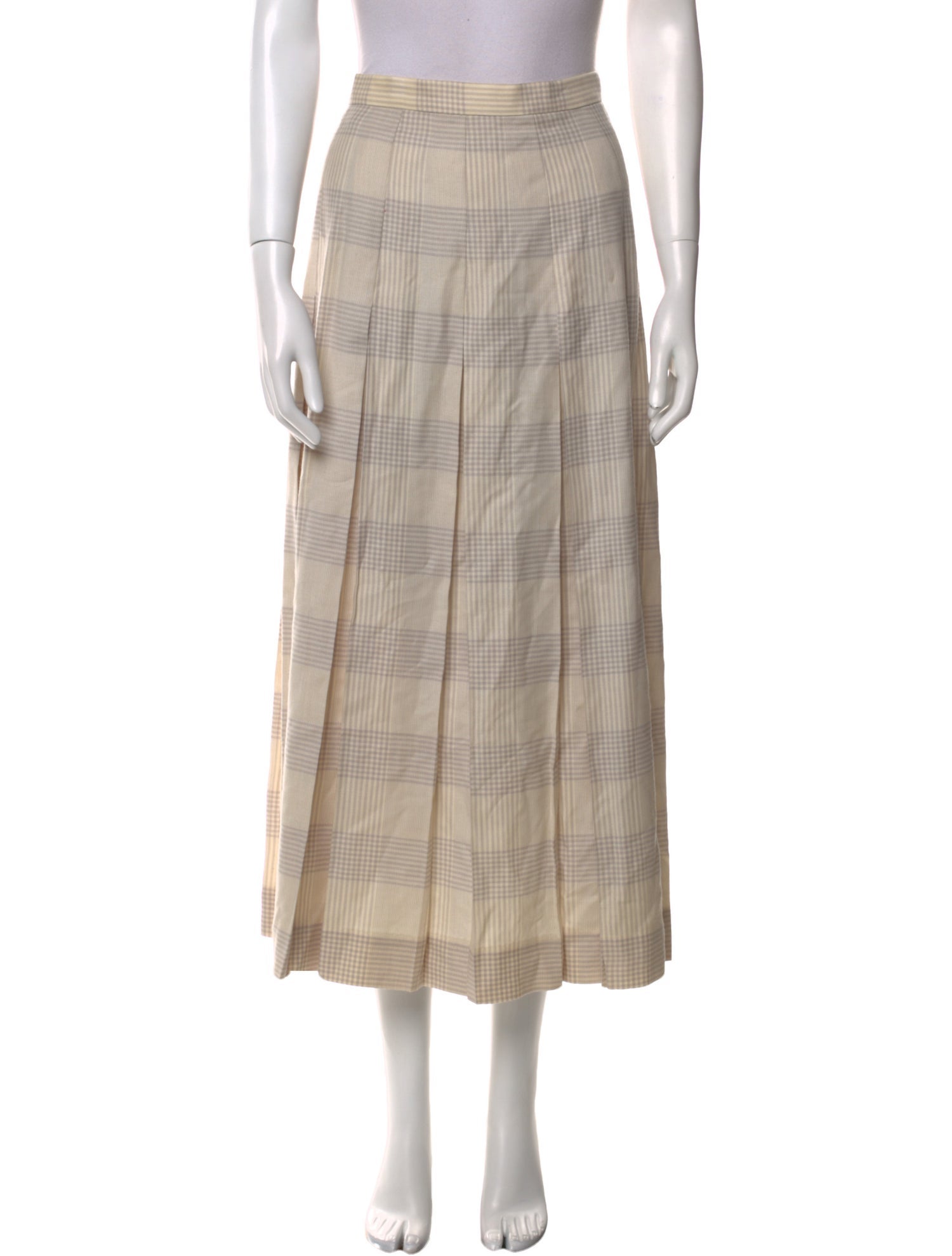 Gloria Sachs Linen Midi Length Skirt